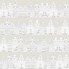 Dutch Wallcoverings Joy - Grachtenpanden - Beige/Wit