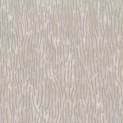Dutch Wallcoverings Memento Br. - Beige/Zilver