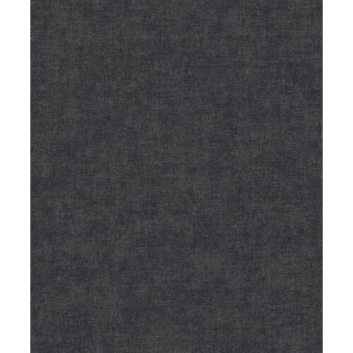 Dutch Wallcoverings Vlies Textured Touch Uni - Black/Silver