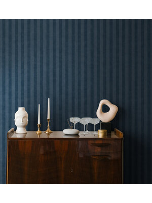 Dutch Wallcoverings Arboretum - Aquila Navy - Blauw