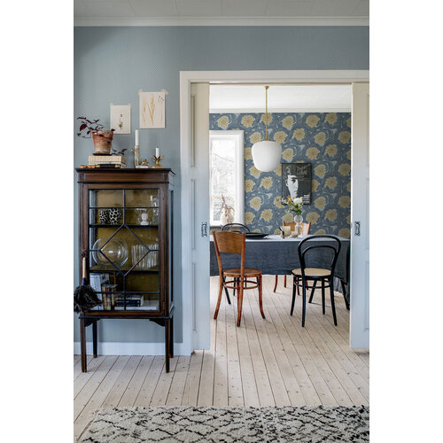 Dutch Wallcoverings Blomstermala - Vivvi Blue - Blauw