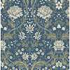 Dutch Wallcoverings FC British Heritage bloem blauw - KT20102