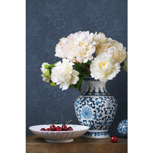 Dutch Wallcoverings British Heritage Bloem - Blauw
