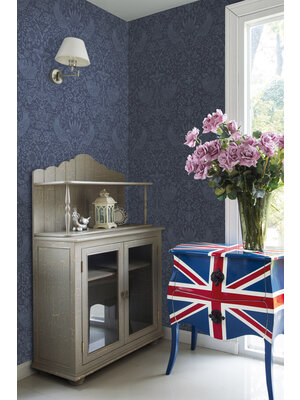 Dutch Wallcoverings British Heritage Vogel - Blauw