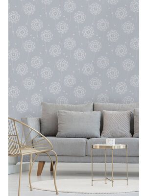Dutch Wallcoverings Eleganza - Allora Blue - Blauw