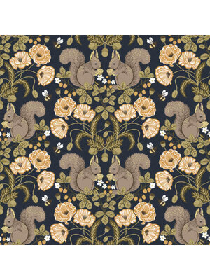 Dutch Wallcoverings Gronhaga - Kurre Dark Blue - Blauw