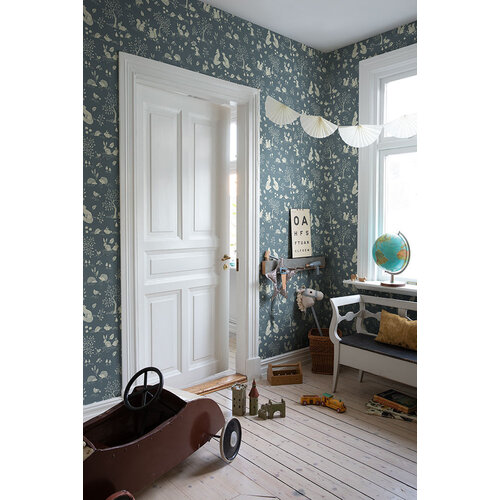 Dutch Wallcoverings Gronhaga - Ivar Blue - Blauw