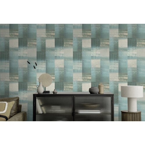Dutch Wallcoverings Khalili - Aokari Bead Blue - Blauw