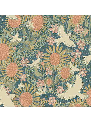 Dutch Wallcoverings Langtan - Drömma Dark Blue - Blauw