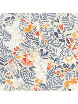 Dutch Wallcoverings Lina - Brittsommar Light Blue - Blauw Dutch Wallcoverings Lina - Brittsommar Light Blue - Blauw