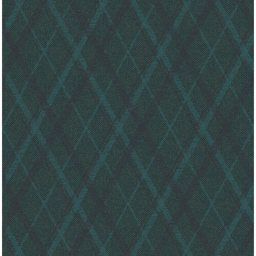Dutch Wallcoverings Sauvage Ruit - Blauw