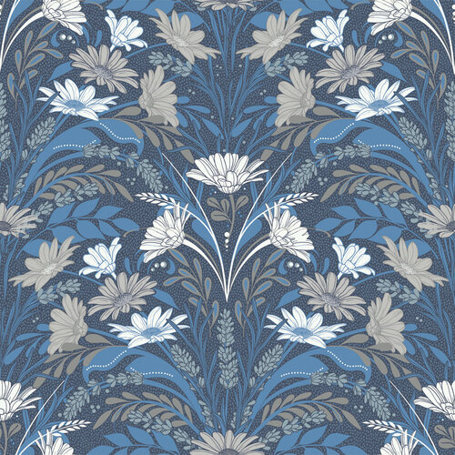 Dutch Wallcoverings Sunnano - Värmdö Blue - Blauw