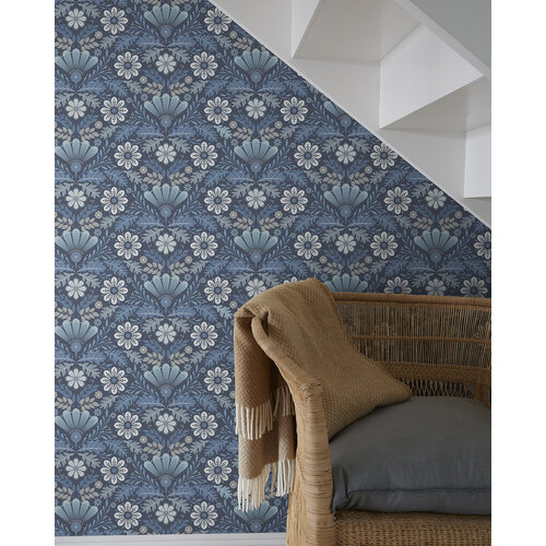 Dutch Wallcoverings Sunnano - Klockrike Blue - Blauw