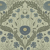 Dutch Wallcoverings Blomstermala - Marguerite Bl/Grn - Blauw/Groen