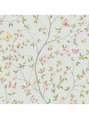 Dutch Wallcoverings Blomstermala - Hilma Blue/Green - Blauw/Groen Dutch Wallcoverings Blomstermala - Hilma Blue/Green - Blauw/Groen