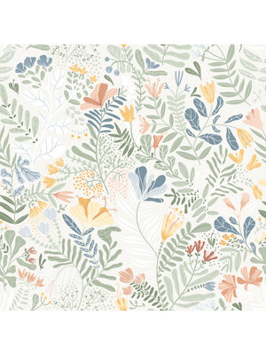 Dutch Wallcoverings FC Fägring- Brittsommar blauw/groen - 22005