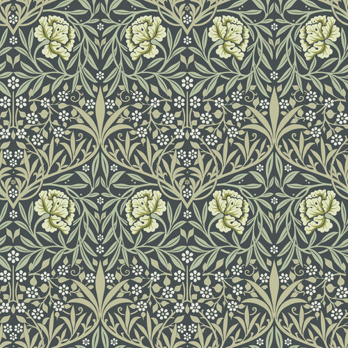 Dutch Wallcoverings Hidden Tr2 -Oxford Union Blue/Grn - Blauw/Groen