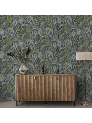 Dutch Wallcoverings FC Khalili- Raffia Navy - 65941