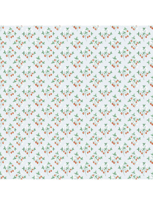 Dutch Wallcoverings FC Rosenlycka- Strawberries Blue - 43125