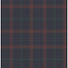 Dutch Wallcoverings Sauvage Ruit - Blauw/Rood