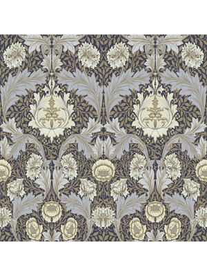 Dutch Wallcoverings Hidden Treasures 2 -Myrtle Blue/White - Blauw/Wit