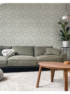 Dutch Wallcoverings FC Klara & Tove- Blåbär small Blue/white - 26027