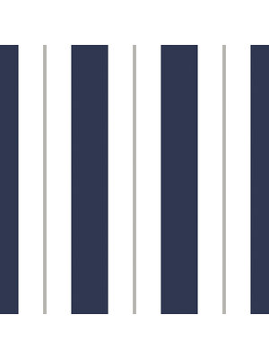Dutch Wallcoverings Joy - Strepen - Blauw/Wit/Grijs