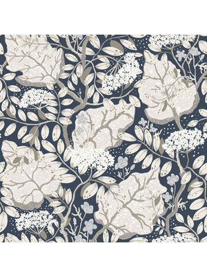 Dutch Wallcoverings Lina - Ulla -Britt Blue Grey - Blauwgrijs