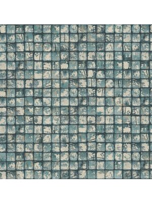 Dutch Wallcoverings Arber - Kingsley Indigo - Blauwgroen