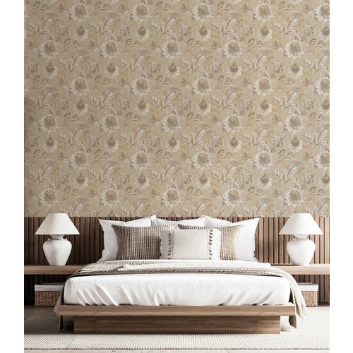 Dutch Wallcoverings Arabesque - Cecelia Blush Coral - Bruin