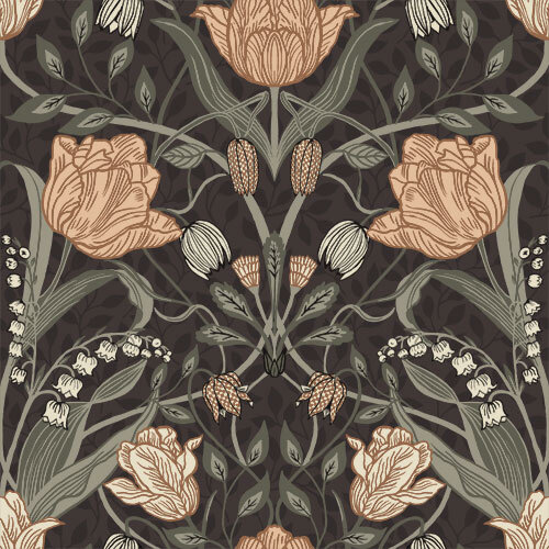 Dutch Wallcoverings Gronhaga - Filippa Brown - Bruin
