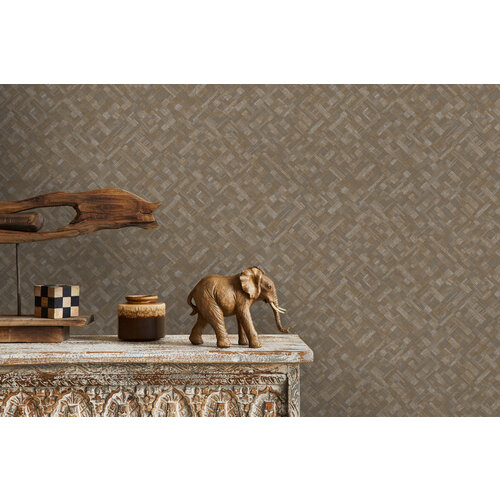 Dutch Wallcoverings Level Two - Agave - Bruin Dutch Wallcoverings Level Two - Agave - Bruin