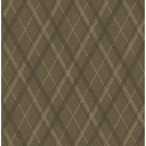 Dutch Wallcoverings Sauvage Ruit - Bruin