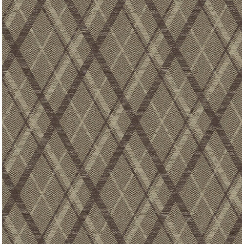 Dutch Wallcoverings Sauvage Ruit - Bruin