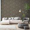 Dutch Wallcoverings Level Two - Antazit - Bruin/Blauw