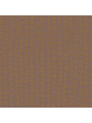 Dutch Wallcoverings Memento Br. - Bruin/Goud
