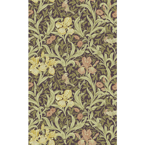 Dutch Wallcoverings Hidden Treasures 2 -Iris Brown/Green - Bruin/Groen