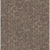 Dutch Wallcoverings Euphorie - Visgraat - Bruin/Zilver