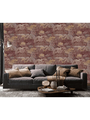 Dutch Wallcoverings Cascading Gardens - Elgon - Burgundy