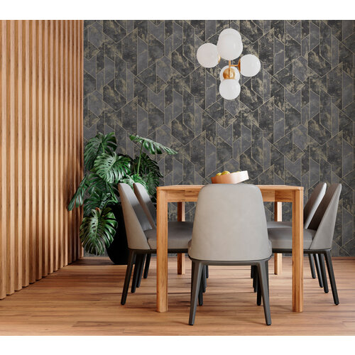 Dutch Wallcoverings Patagonia - Zarci - Charcoal