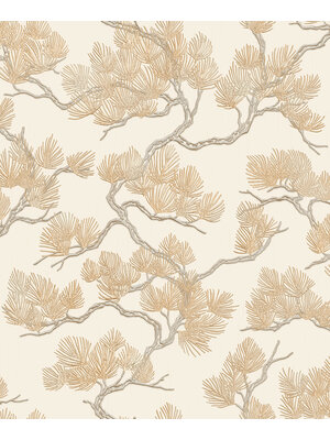 Dutch Wallcoverings Wall Fabric/Bs1 Pine Tree Cream - Creme Dutch Wallcoverings Wall Fabric/Bs1 Pine Tree Cream - Creme