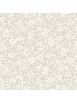 Dutch Wallcoverings Rosenlycka - Roses Cream - Creme
