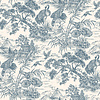 Dutch Wallcoverings Arboretum - Natoru Navy Cream - Creme/Blauw