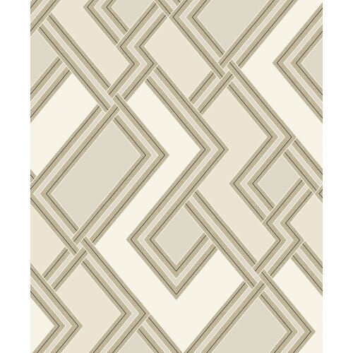 Dutch Wallcoverings Asperia - Fabric Geo - Creme/Goud