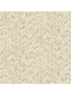Dutch Wallcoverings Euphorie - Visgraat - Creme/Goud Dutch Wallcoverings Euphorie - Visgraat - Creme/Goud