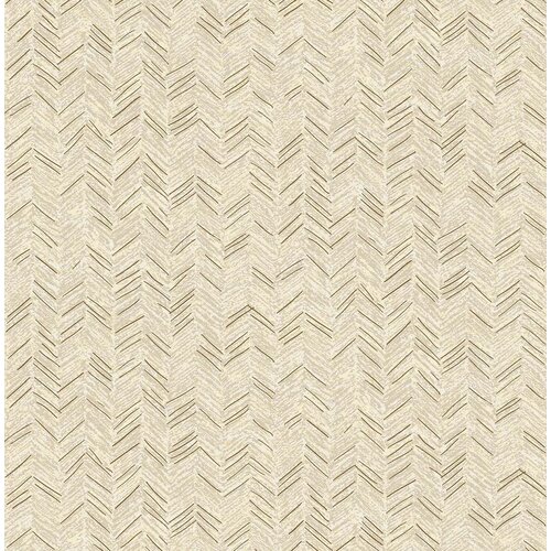 Dutch Wallcoverings Euphorie - Visgraat - Creme/Goud