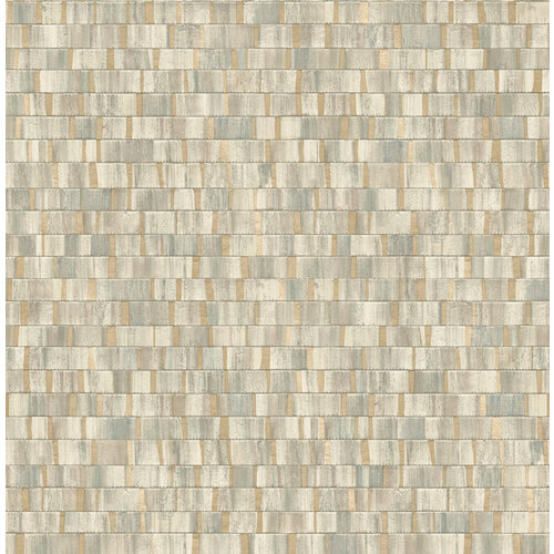 Dutch Wallcoverings Artisan Small Metallic Wood - Dark Green