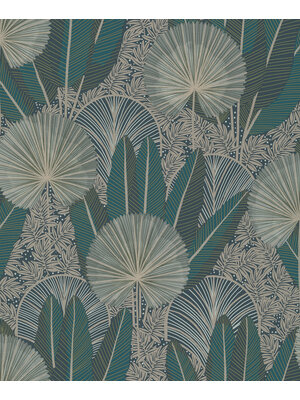 Dutch Wallcoverings Asperia - Asperia - Donkerblauw/Groen