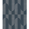 Dutch Wallcoverings Asperia - Gael - Donkerblauw/Zilver