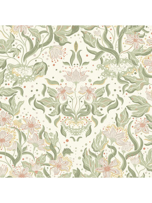 Dutch Wallcoverings Fägring - Lisa - Donkergroen